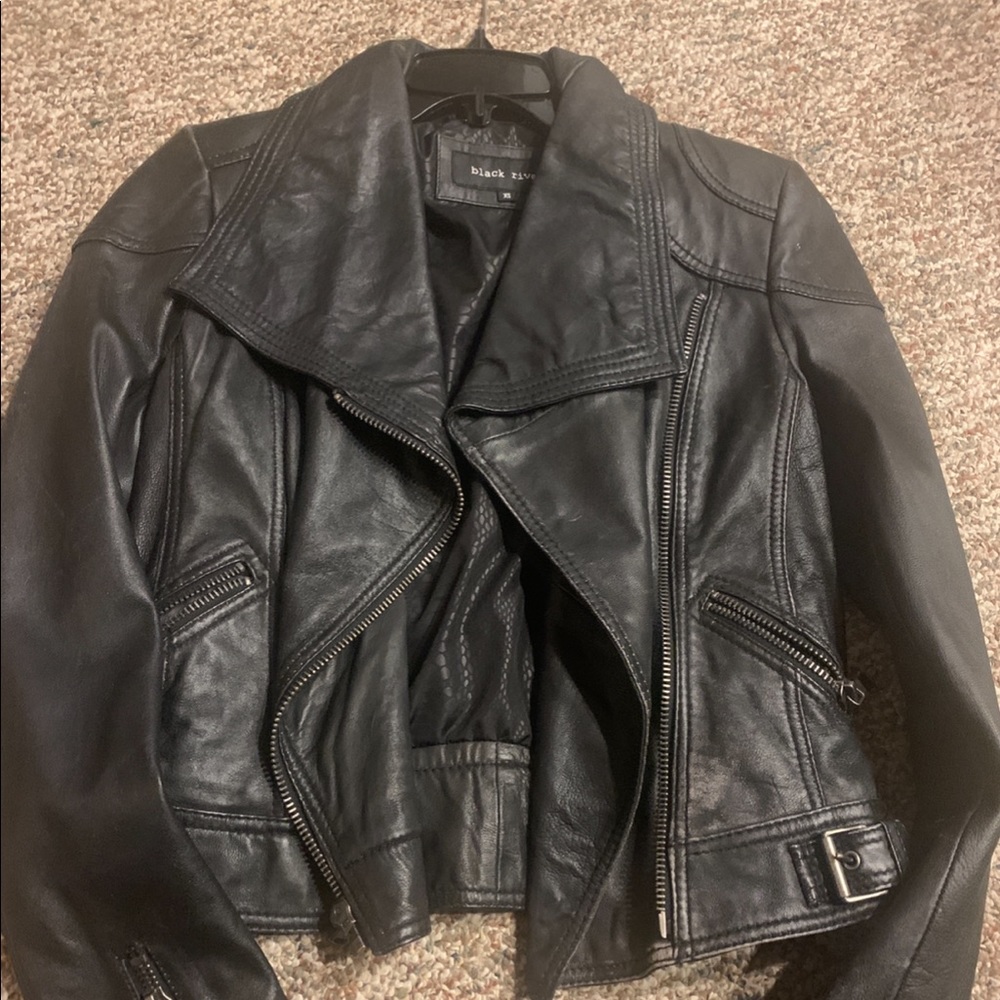 Wilson Leather jacket Black Rivet XS